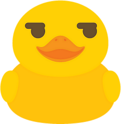 canard - oiseau - animaux - smiley émoticône émoji cartoon clipart illustration - artémotic