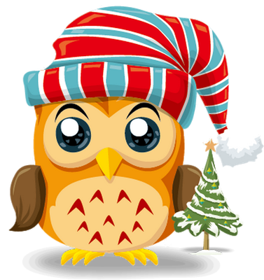 hibou - oiseau - animaux - smiley émoticône émoji cartoon clipart illustration - artémotic