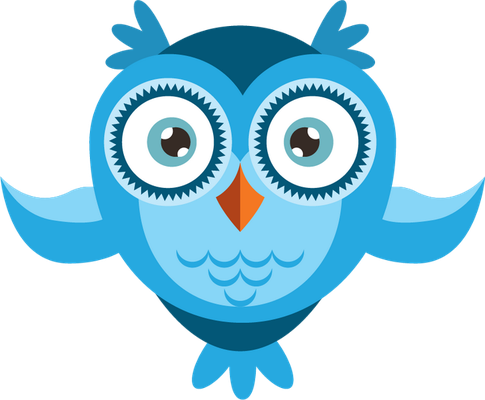 hibou - oiseau - animaux - smiley émoticône émoji cartoon clipart illustration - artémotic