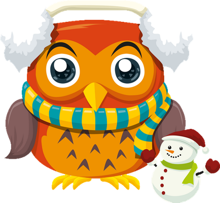 hibou - oiseau - animaux - smiley émoticône émoji cartoon clipart illustration - artémotic