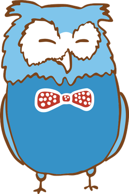 hibou - oiseau - animaux - smiley émoticône émoji cartoon clipart illustration - artémotic