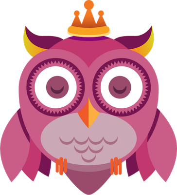 hibou - oiseau - animaux - smiley émoticône émoji cartoon clipart illustration - artémotic