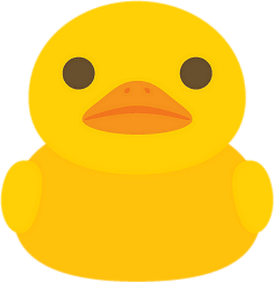 canard - oiseau - animaux - smiley émoticône émoji cartoon clipart illustration - artémotic