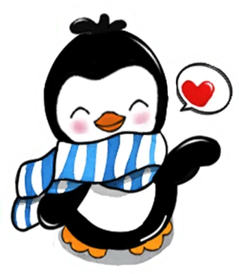 manchot - oiseau - animaux - smiley émoticône émoji cartoon clipart illustration - artémotic