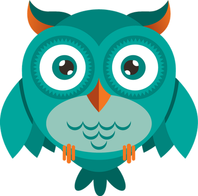 hibou - oiseau - animaux - smiley émoticône émoji cartoon clipart illustration - artémotic
