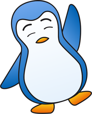 manchot - oiseau - animaux - smiley émoticône émoji cartoon clipart illustration - artémotic