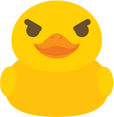 canard - oiseau - animaux - smiley émoticône émoji cartoon clipart illustration - artémotic