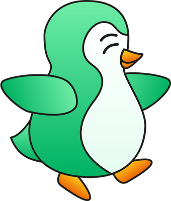manchot - oiseau - animaux - smiley émoticône émoji cartoon clipart illustration - artémotic
