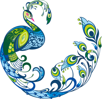 paon - oiseau - animaux - smiley émoticône émoji cartoon clipart illustration - artémotic