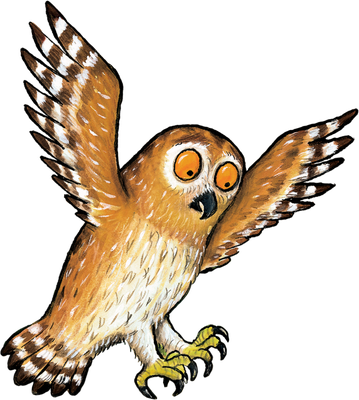 chouette - oiseau - animaux - smiley émoticône émoji cartoon clipart illustration - artémotic