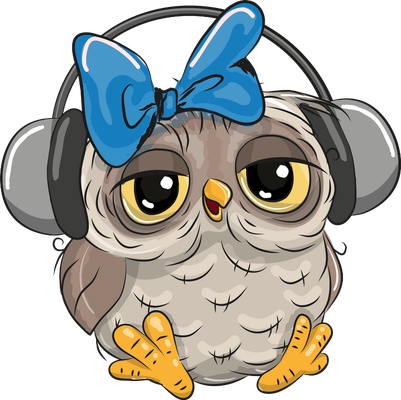chouette - oiseau - animaux - smiley émoticône émoji cartoon clipart illustration - artémotic