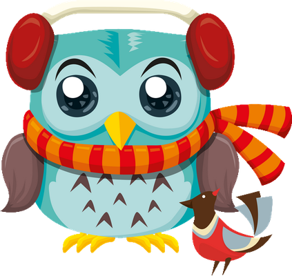 hibou - oiseau - animaux - smiley émoticône émoji cartoon clipart illustration - artémotic
