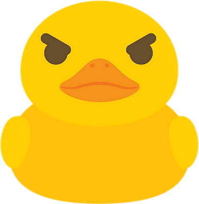 canard - oiseau - animaux - smiley émoticône émoji cartoon clipart illustration - artémotic