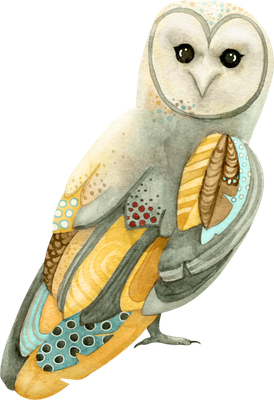 chouette - oiseau - animaux - smiley émoticône émoji cartoon clipart illustration - artémotic