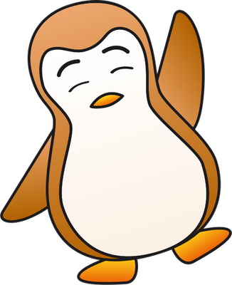 manchot - oiseau - animaux - smiley émoticône émoji cartoon clipart illustration - artémotic