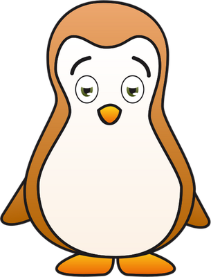 manchot - oiseau - animaux - smiley émoticône émoji cartoon clipart illustration - artémotic