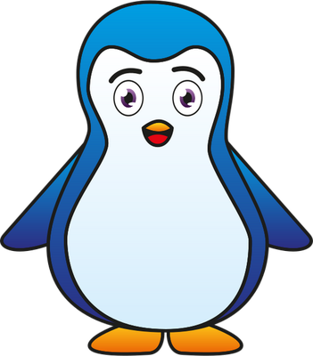manchot - oiseau - animaux - smiley émoticône émoji cartoon clipart illustration - artémotic