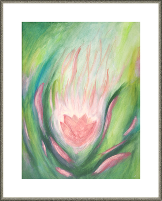 Spirituelle Kunst Lotusblüte, Spirituelle Malerin, kraftbild energiebilder