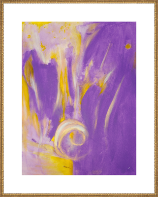 Sei der Fülle gewiss Spirituelle Kunst Gold Violett Gold Lila