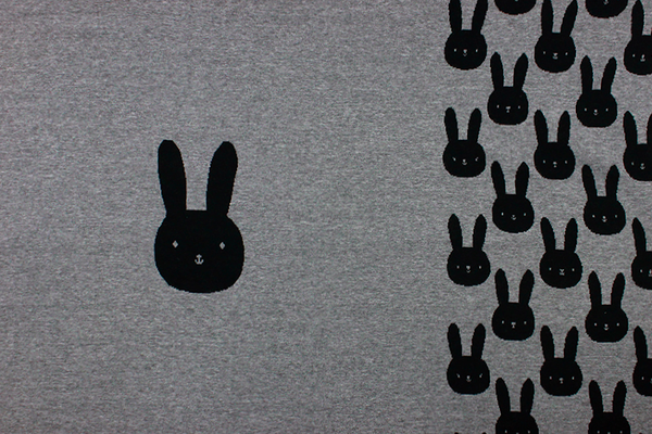 Bunny Panel grau/schwarz