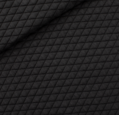 Quilted Piqué - Black