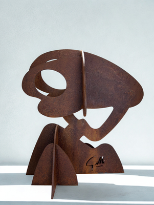 Claude Gilli, Pin parasol en acier oxydé, 50cm -Galerie Gabel, Biot