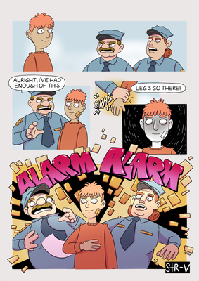 Comic-Seite aus dem Webcomic "Hamzzterz", 2023