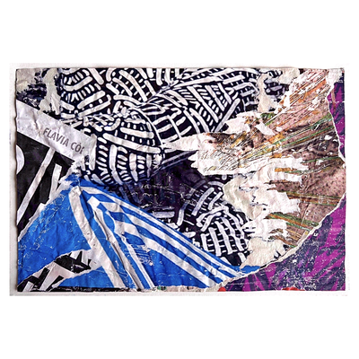 Flavia, décollage, 26,8 x 39,4 cm, 2025