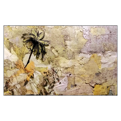 Les jardins de Mougins, décollage/collage, 17,5 x 28,0 cm, 2015 (Mougins, FR) 