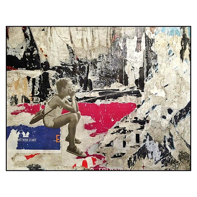 Mougins, décollage/collage, 19,0 x 24,0 cm, 2015 (Mougins, FR)