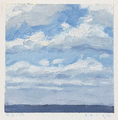 April 3, 2019, plein air oil, SOLD