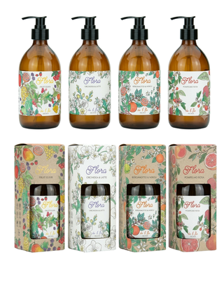 Progettazione grafica del packaging per i bagnodoccia profumati de l'Ile - Ischia
