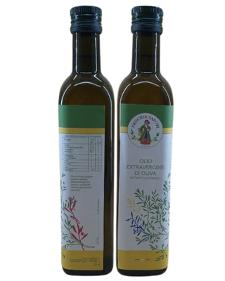 Impaginazione etichette olio - procida sapori