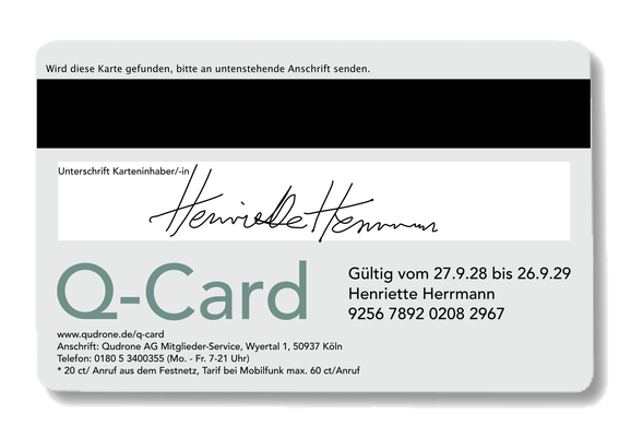 Corporate Design (Q-Card)