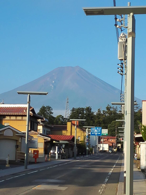 ２９日朝の富士山