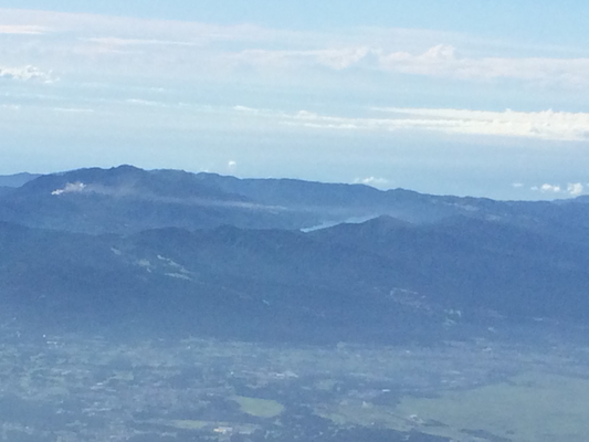 箱根と芦ノ湖も見えました