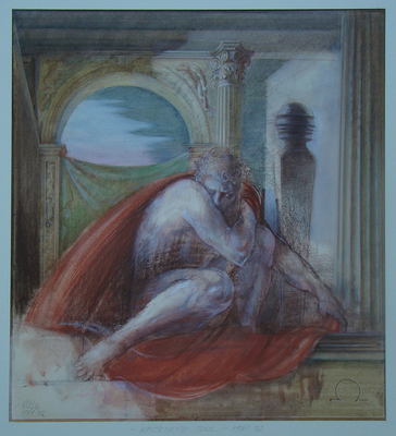 © Siegfried Schütze 1981/82 Vorstudie "Aporisches Idol"