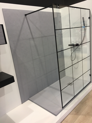 Pare douche sur mesure avec sérigraphie noir