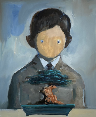 XIANWEI ZHU  I  Portrait of a Young Gentleman  I  Acryl auf Leinwand  I  73 x 60 cm