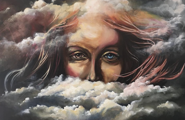 Peinture à l'huile sur toile. 18 x 30 po - 45,72 x 76,2 cm - 2019