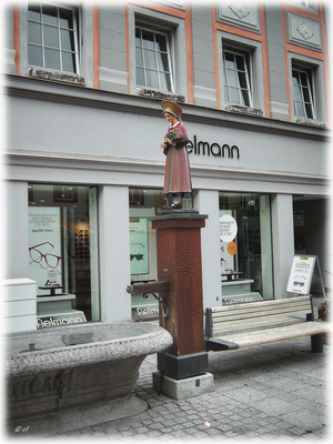Unzählige Brunnen schmücken die Stadt
