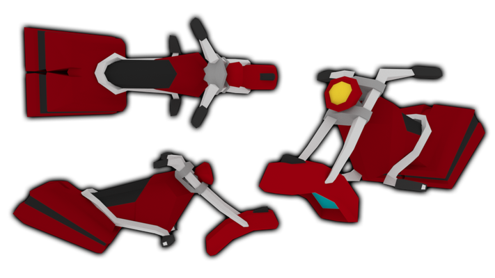 Low Poly Hoverbike