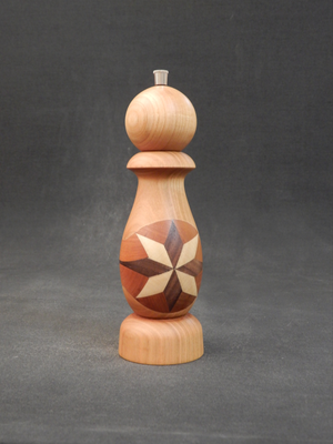 Pfeffer/Stahl, Kirschbaum/Schwarznuss/Ahorn, ca. 6,6 x 22 cm, CHF 150.-, Lieferbar, VIDEO