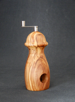 Muskat / Stahl,   Olivenholz,   ca. 6 x 16,5 cm,   CHF 80.-,   VIDEO