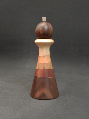 Pfeffer/Stahl, Schwarznuss/Sipo/Robinie/Kirsche/Ahorn, 8 x 20,5 cm, CHF 115.-, Lieferbar