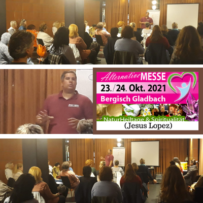 Heilsession beim Geistheiler Jesus Lopez, Messe Naturheiltage und Spiritualität