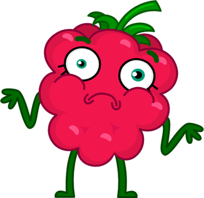 framboise - fruit - alimentation - smiley émoticône émoji cartoon clipart illustration - artémotic