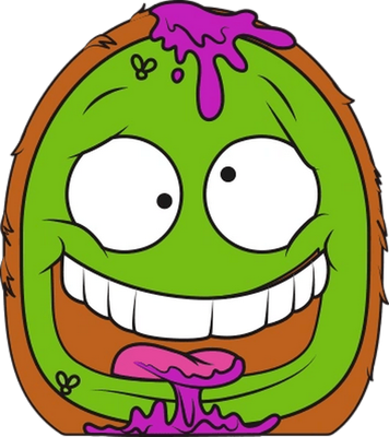 fruit [The Grossery Gang] - alimentation - smiley émoticône émoji cartoon clipart illustration - artémotic