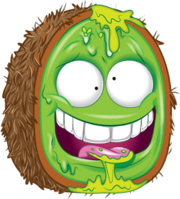 fruit [The Grossery Gang] - alimentation - smiley émoticône émoji cartoon clipart illustration - artémotic