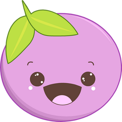 prune - fruit - alimentation - smiley émoticône émoji cartoon clipart illustration - artémotic